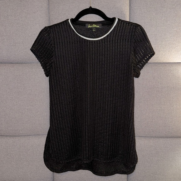 Sam Edelman Size S Black Short Sleeve Top - Picture 1 of 1